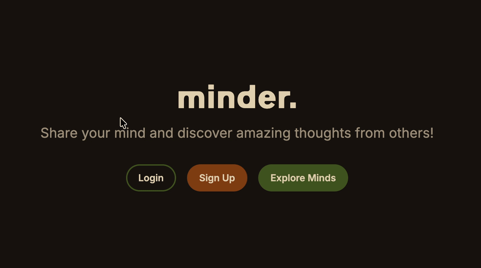 Animated Minder walkthrough showing the app interface in use.